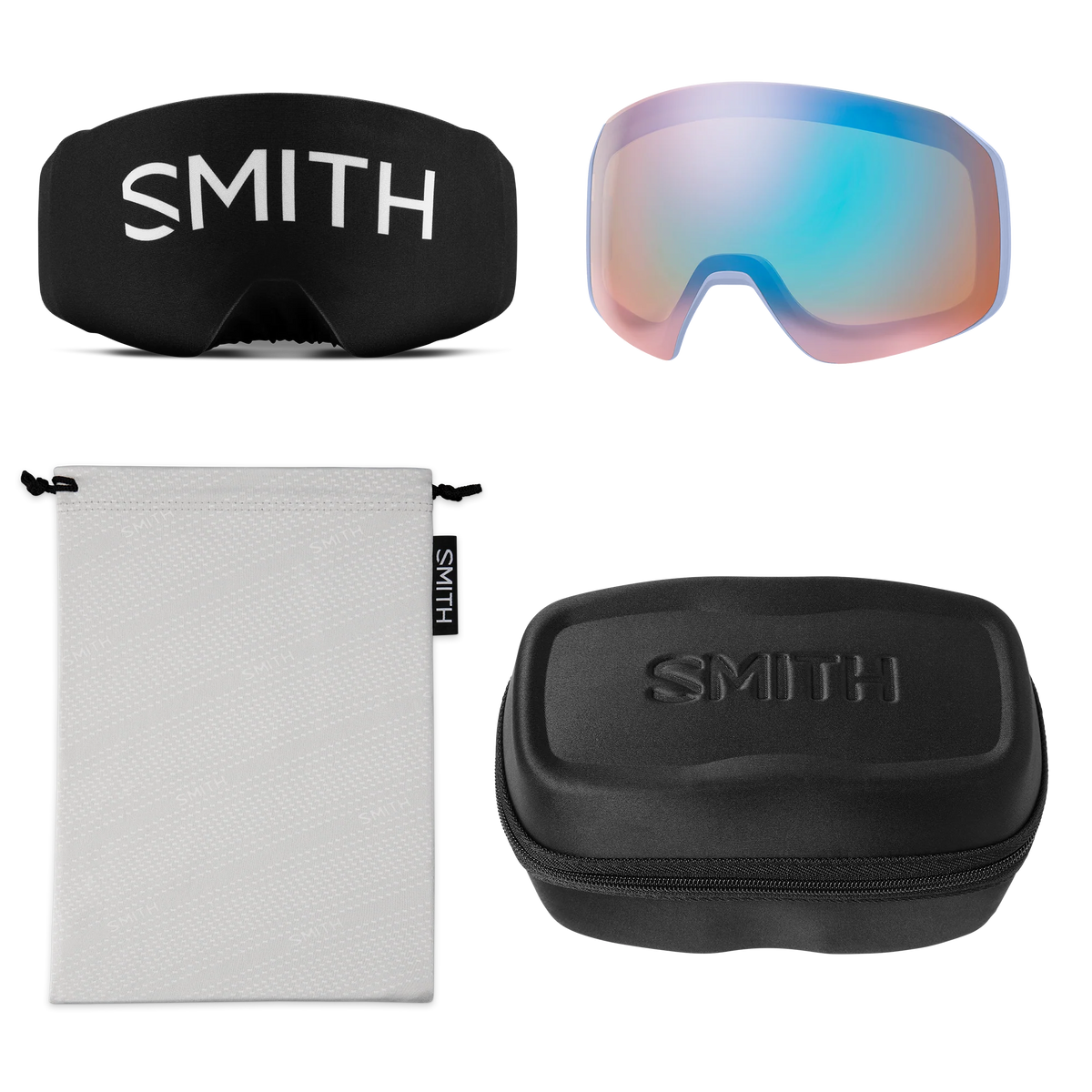 SMITH 4D Mag S Blue Aura Chromapop Everyday Blue Mirror/ Storm Blue Sensor Mirror