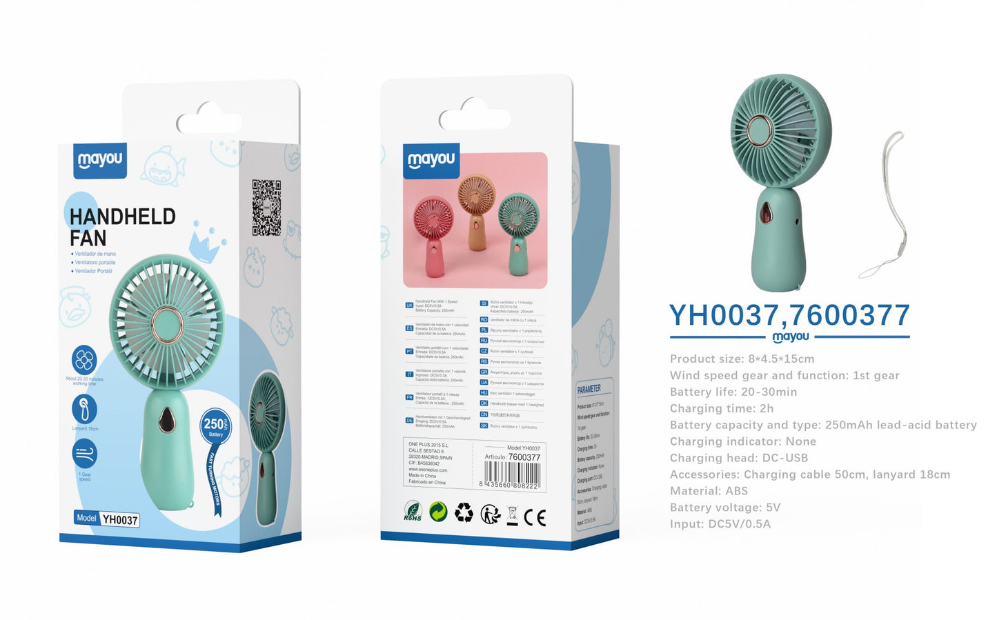 Mini Ventilador Portátil YH0037