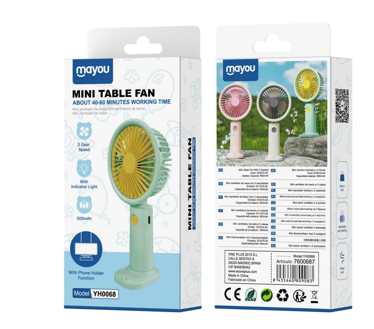 Mini Ventilador Portátil YH0068