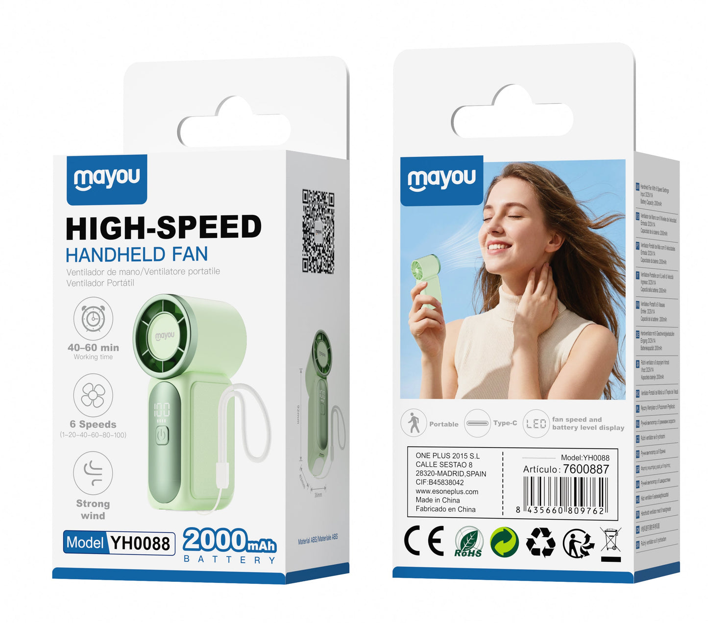 Mini Ventilador Portátil YH0088