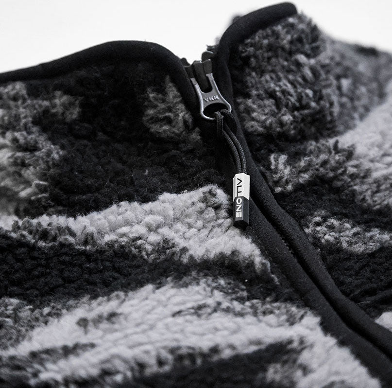 ALL ONE BRAND Jacket Polar Fleece Camo Black - Lines Snow Boutique