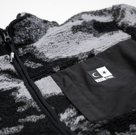 ALL ONE BRAND Jacket Polar Fleece Camo Black - Lines Snow Boutique