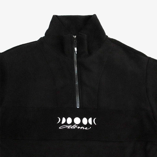 All One Brand Moonphases Half Zip Fleece Black - Lines Snow Boutique