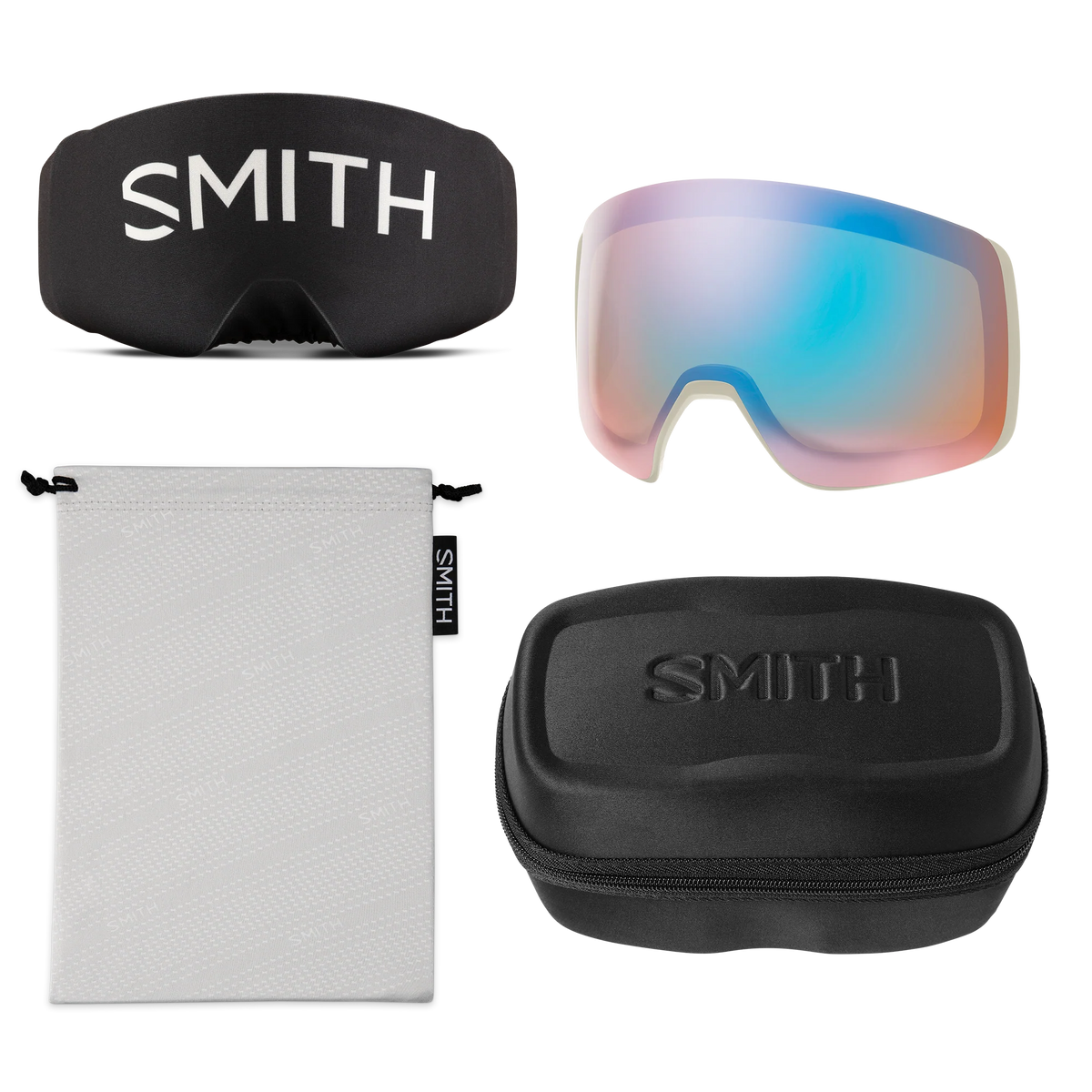 SMITH 4D Mag XL Chalk Chromapop Sun Black Gold Mirror/ Storm Blue Sensor Mirror