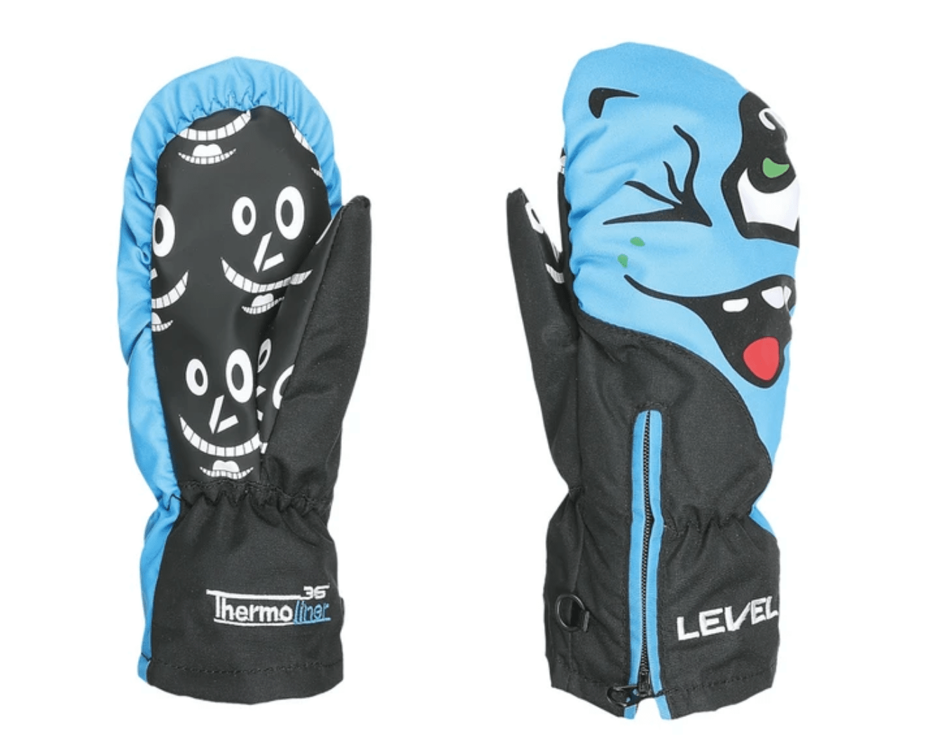 LEVE Lucky Mitt Black Blue Lines Snow Boutique