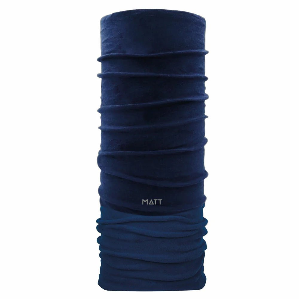 MATT Scarf Coolmax Polartec Dark Navy Lines Snow Boutique