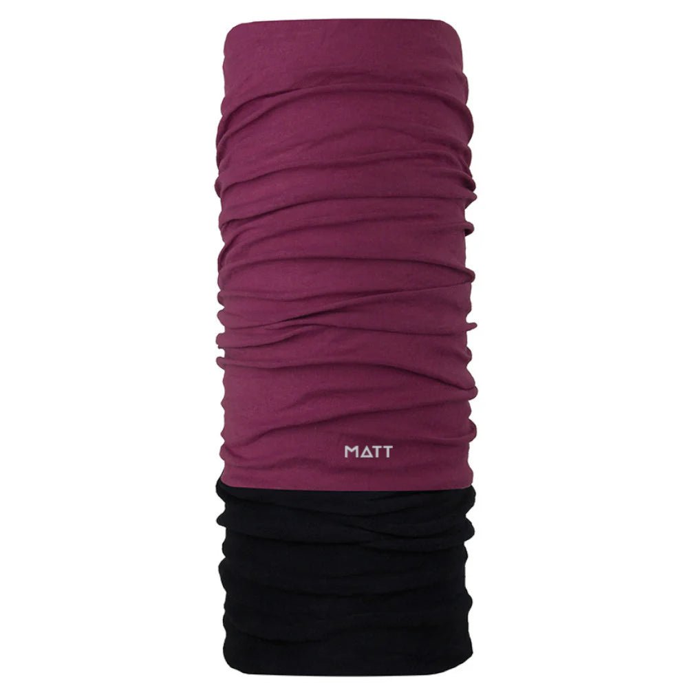 MATT Scarf Coolmax Polartec Dark Purple Lines Snow Boutique