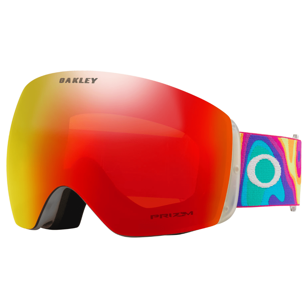 OAKLEY Flight Deck L Heat Map Prizm Snow Torch Iridium Lines Snow Boutique