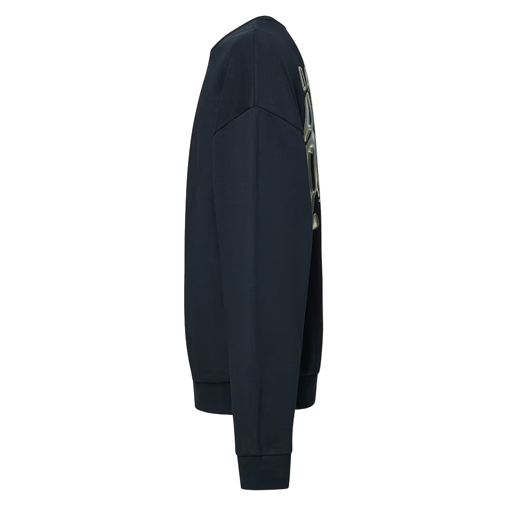 OAKLEY Stacked Metal Sweatshirt Blackout Lines Snow Boutique