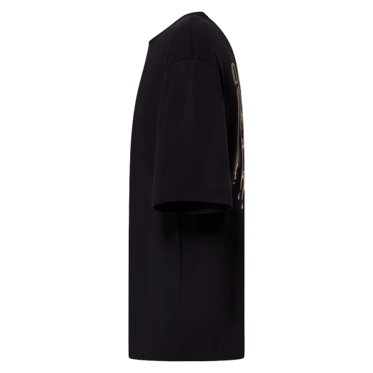 OAKLEY Stacked Metal Tee Blackout Lines Snow Boutique