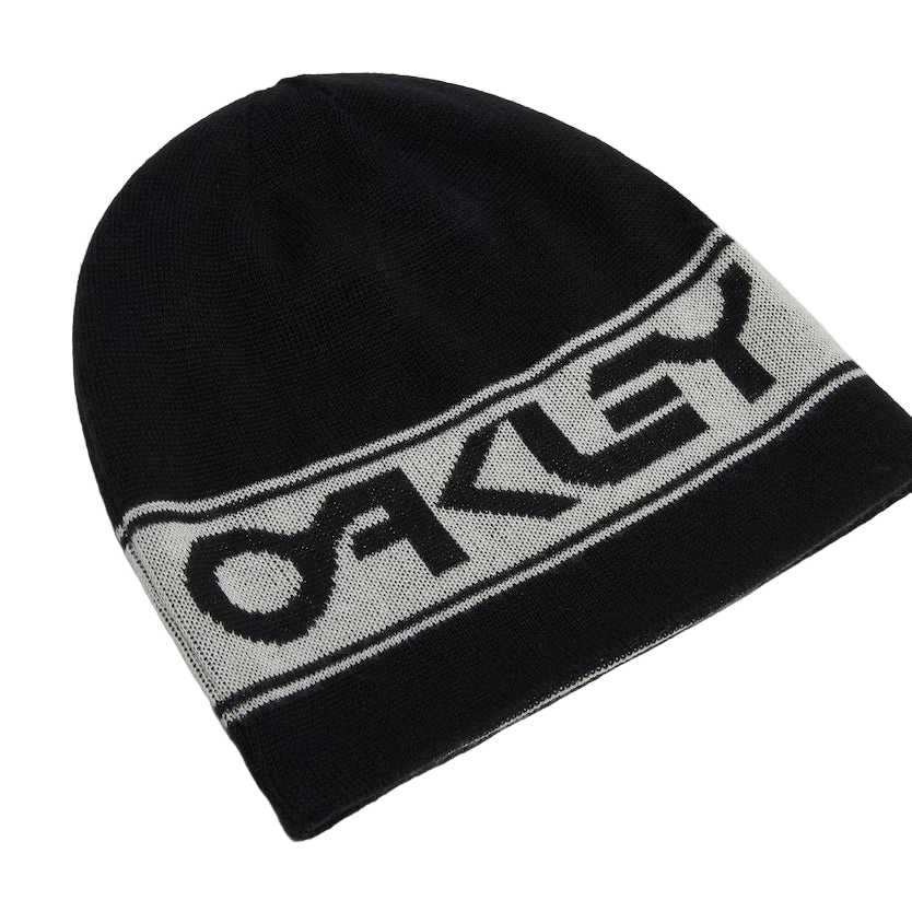 OAKLEY TNP Reversible Beanie Blackout/White Lines Snow Boutique