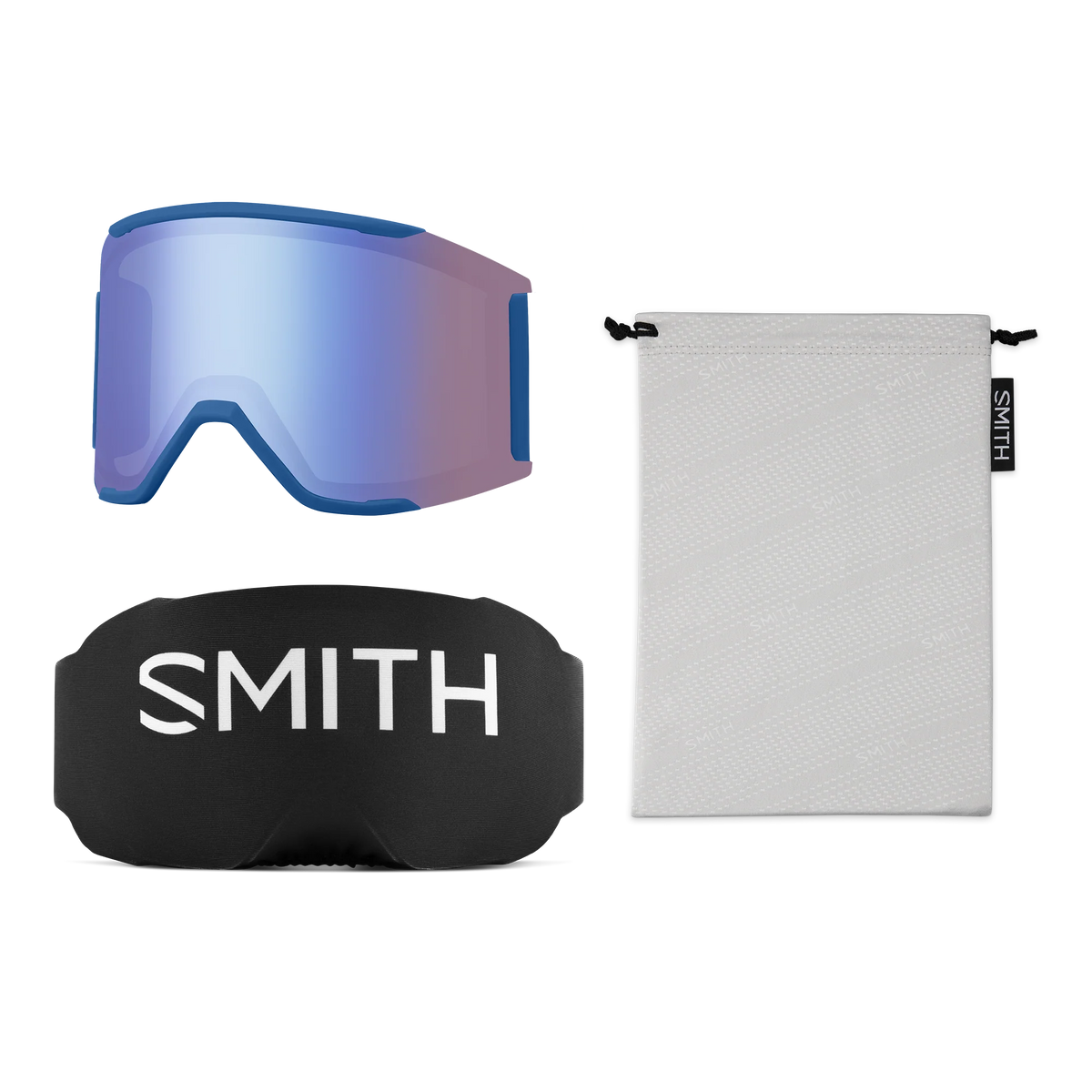 SMITH Squad Mag Black Chromapop Sun Black Gold Mirror/ Storm Blue Sensor Mirror