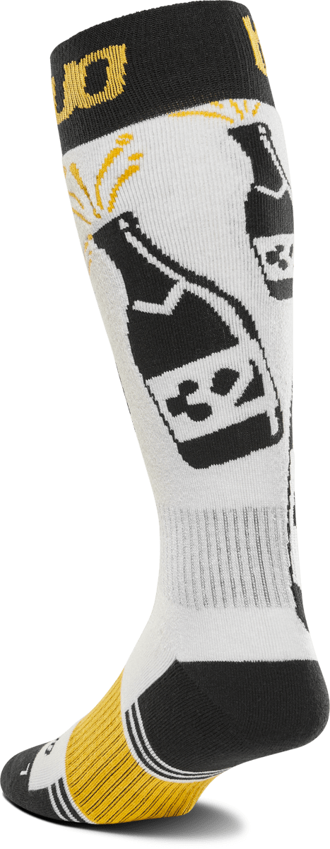 THIRTYTWO Double Sock Yellow/White Lines Snow Boutique