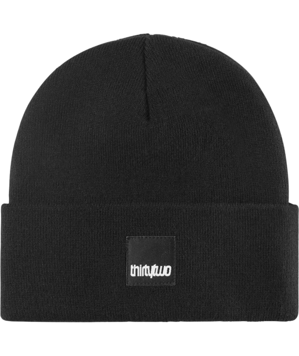 THIRTYTWO Patch Beanie Black Lines Snow Boutique