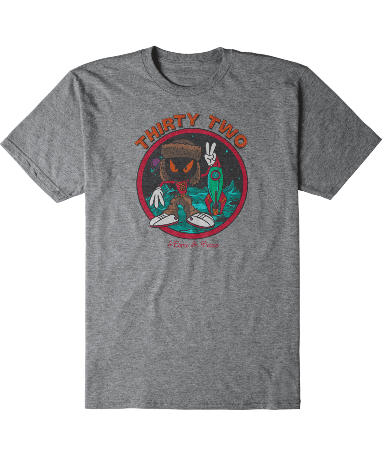 THIRTYTWO Tee Pop Tee Grey/Heather Lines Snow Boutique