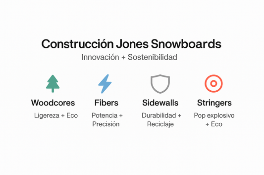 Construcción Jones Snowboards: innovación, rendimiento y sostenibilidad - Lines Snow Boutique