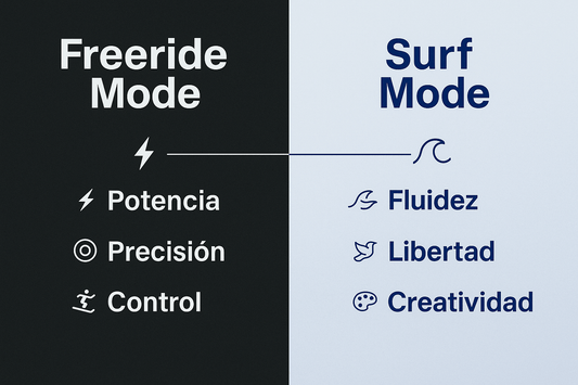 Freeride Mode vs Surf Mode: ¿Cuál elegir para tu riding de snowboard? - Lines Snow Boutique