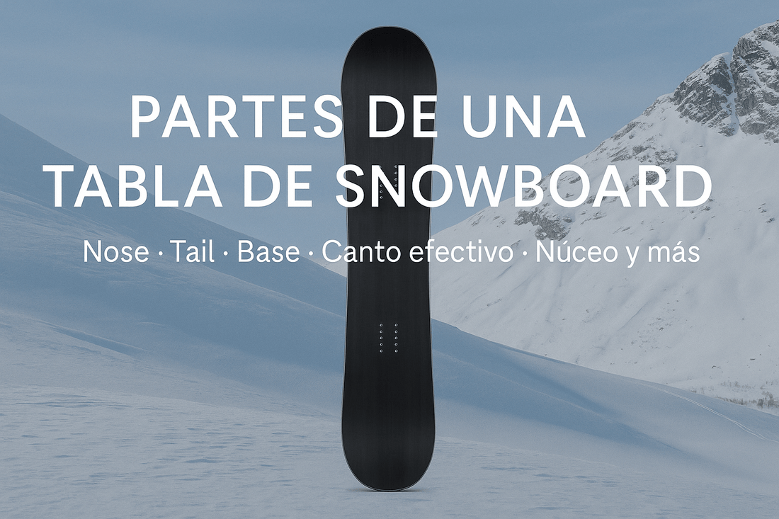 Partes de una tabla de snowboard y cómo funciona cada una - Lines Snow Boutique