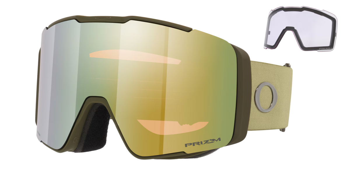 OAKLEY Line Miner Pro L Matte Dark Green Prizm Sage Gold & Prizm Clear