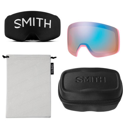 SMITH 4D Mag Pink Frost Flex Glitch Chromapop Sun Black/ Storm Blue Sensor Mirror