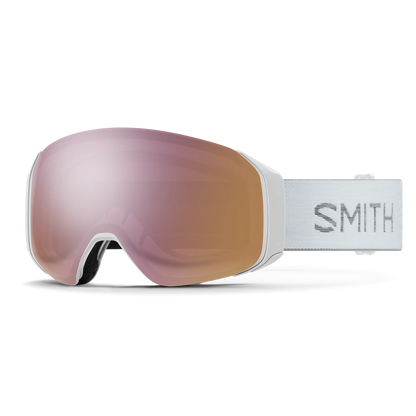 SMITH 4D Mag S White Chunky Knit Chromapop Everyday Rose Gold Mirror/ Storm Rose Flash