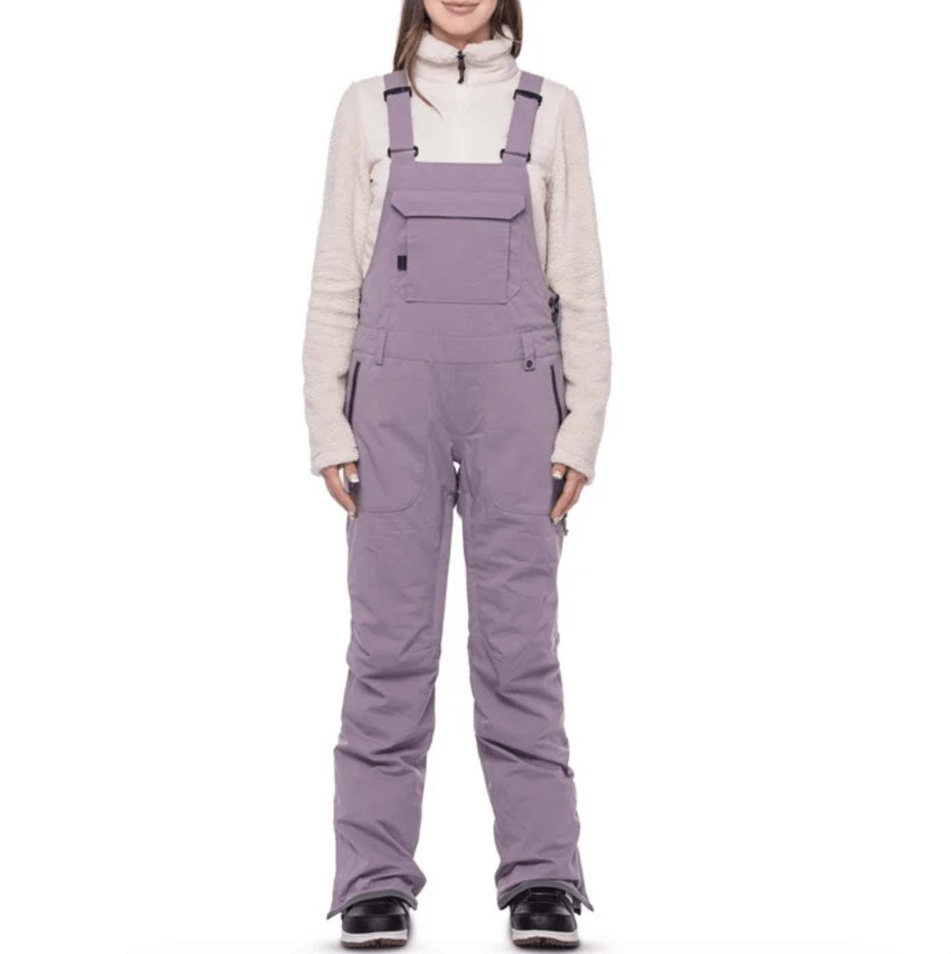 686 Black Magic Insulated BIB Dusty Orchid Lines Snow Boutique