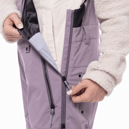 686 Black Magic Insulated BIB Dusty Orchid Lines Snow Boutique