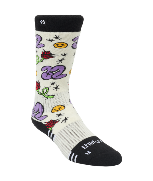 THIRTYTWO W Merino Sock - Off White