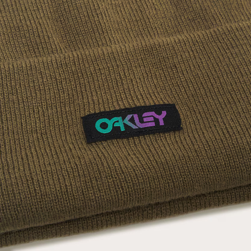 OAKLEY B1B Gradient Patch Beanie Army Green Lines Snow Boutique
