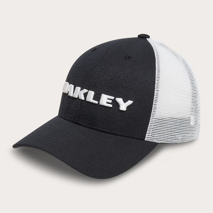 OAKLEY Trucker Bark Logo Hat Black Lines Snow Boutique