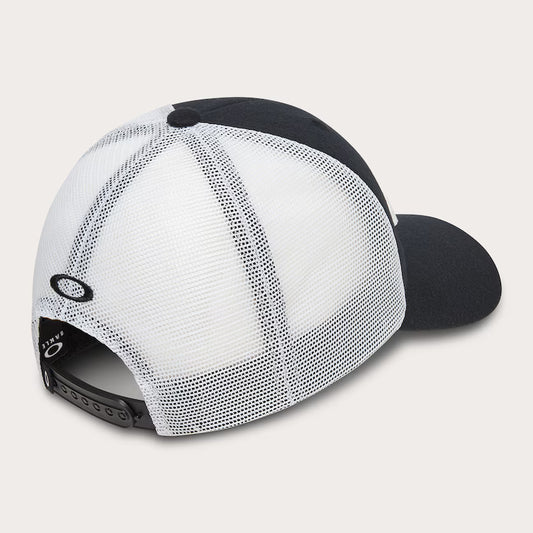 OAKLEY Trucker Bark Logo Hat Black Lines Snow Boutique