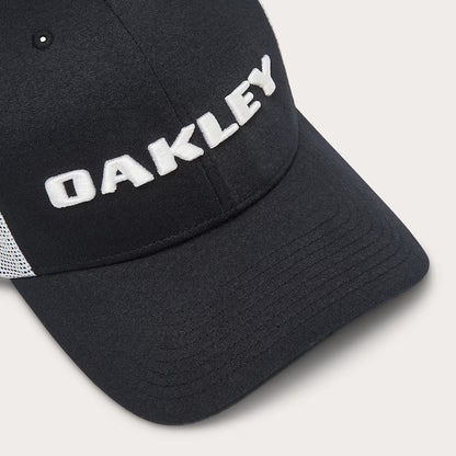 OAKLEY Trucker Bark Logo Hat Black Lines Snow Boutique