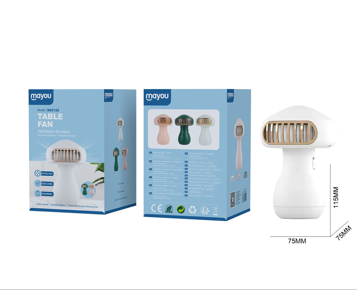 Mini Ventilador Portátil SD2122