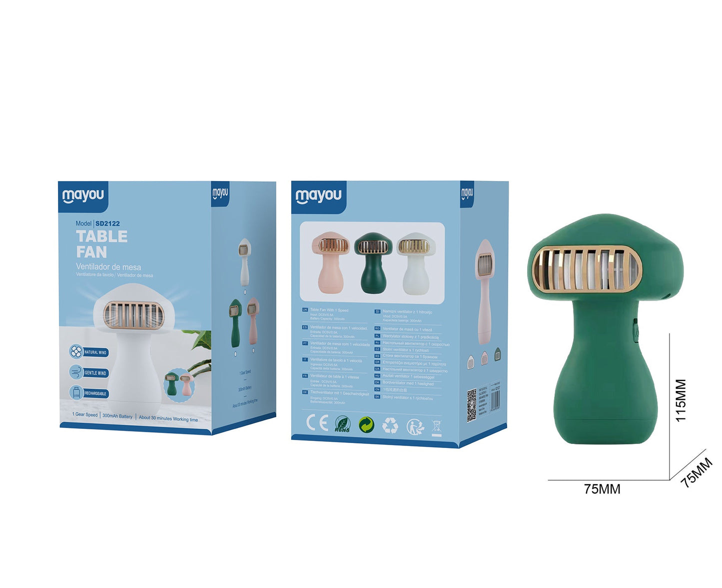 Mini Ventilador Portátil SD2122