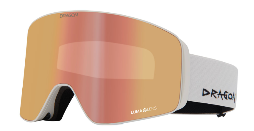 DRAGON Slain Mag Cylindrical Off White Lumalens Rose Gold Ion + Lumalens Light Rose Lens