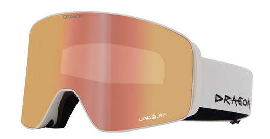 DRAGON Slain Mag Cylindrical Off White Lumalens Rose Gold Ion + Lumalens Light Rose Lens