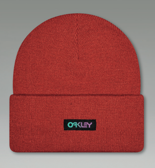 OAKLEY B1B Gradient Patch Beanie - Flame Red