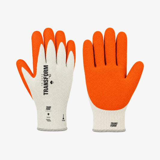 TRANSFORM The Workwear Glove - White/Orange