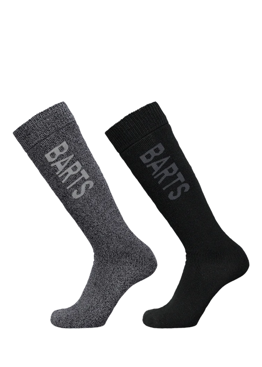 BARTS Basic Skisock 2 Pack - Anthracite & Black