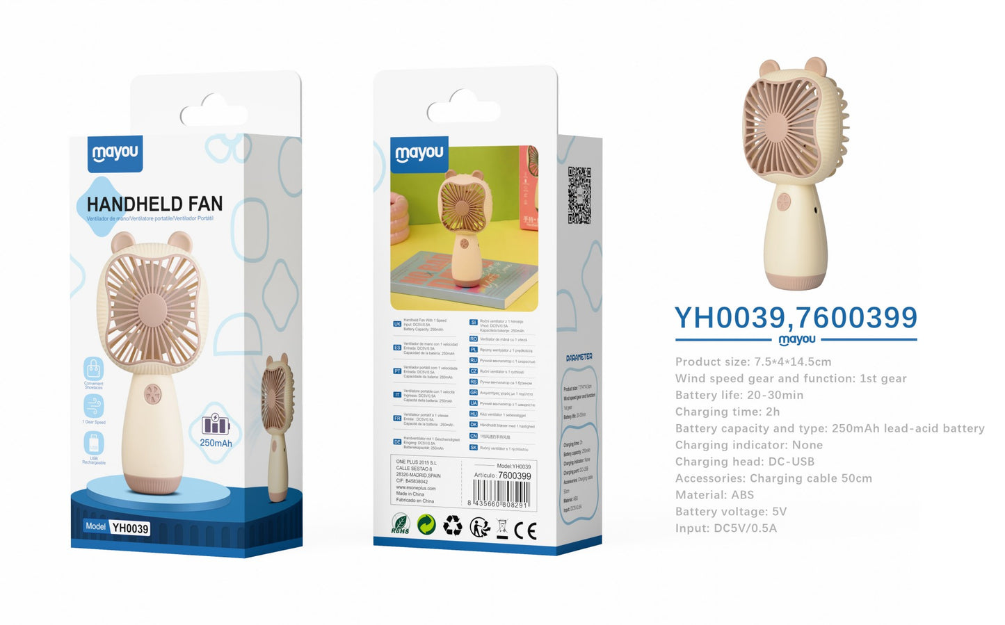 Mini Ventilador Portátil YH0039