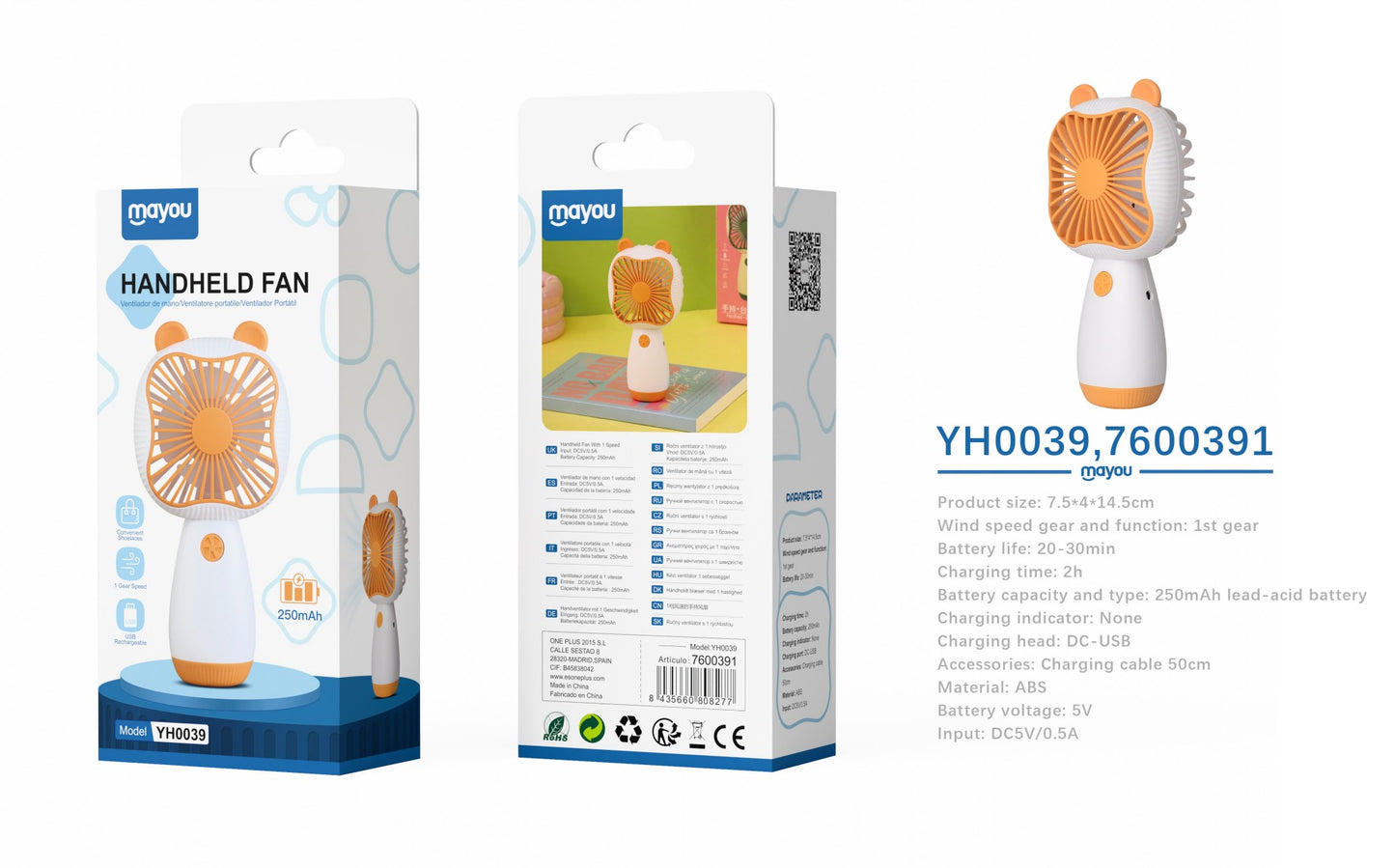 Mini Ventilador Portátil YH0039