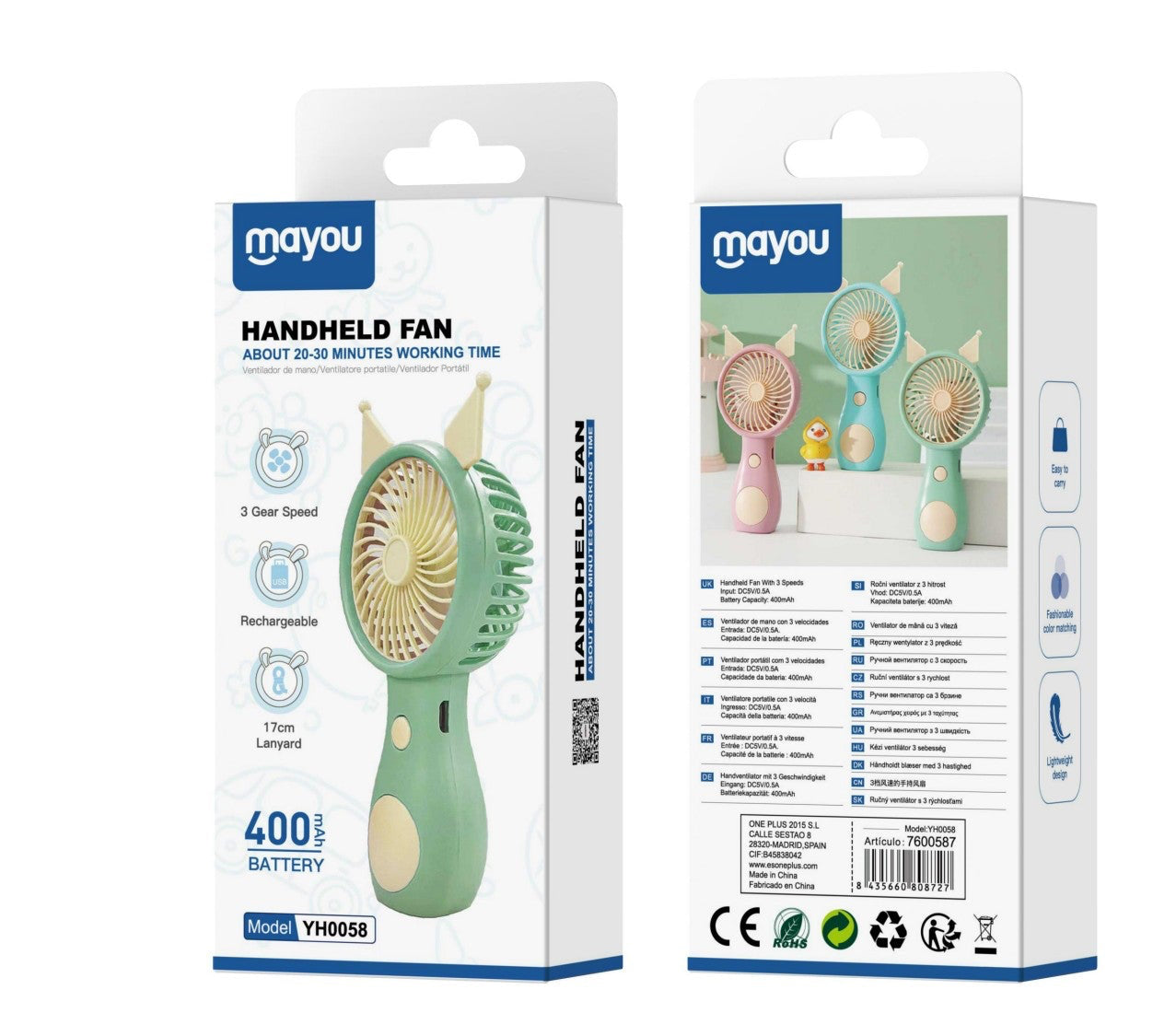 Mini Ventilador Portátil YH0058