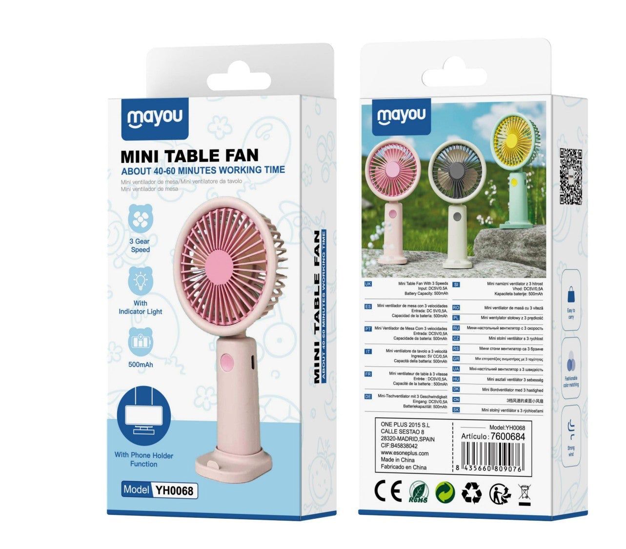 Mini Ventilador Portátil YH0068