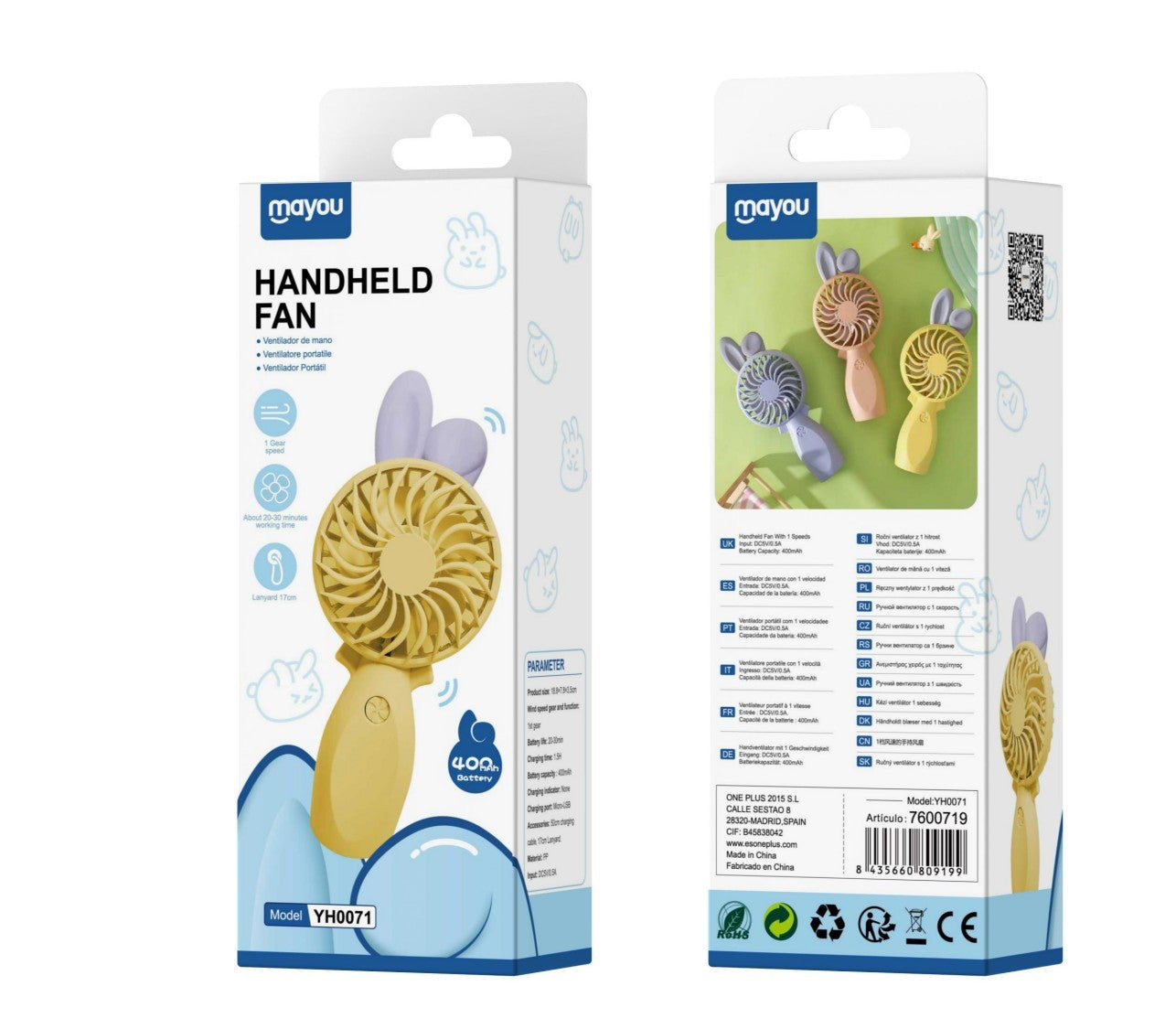 Mini Ventilador de Mano YH0071
