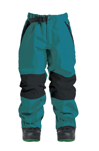 AIRBLASTER Youth Boss Pant Teal Lines Snow Boutique