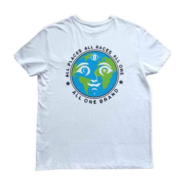ALL ONE BRAND All Races T-Shirt White - Lines Snow Boutique