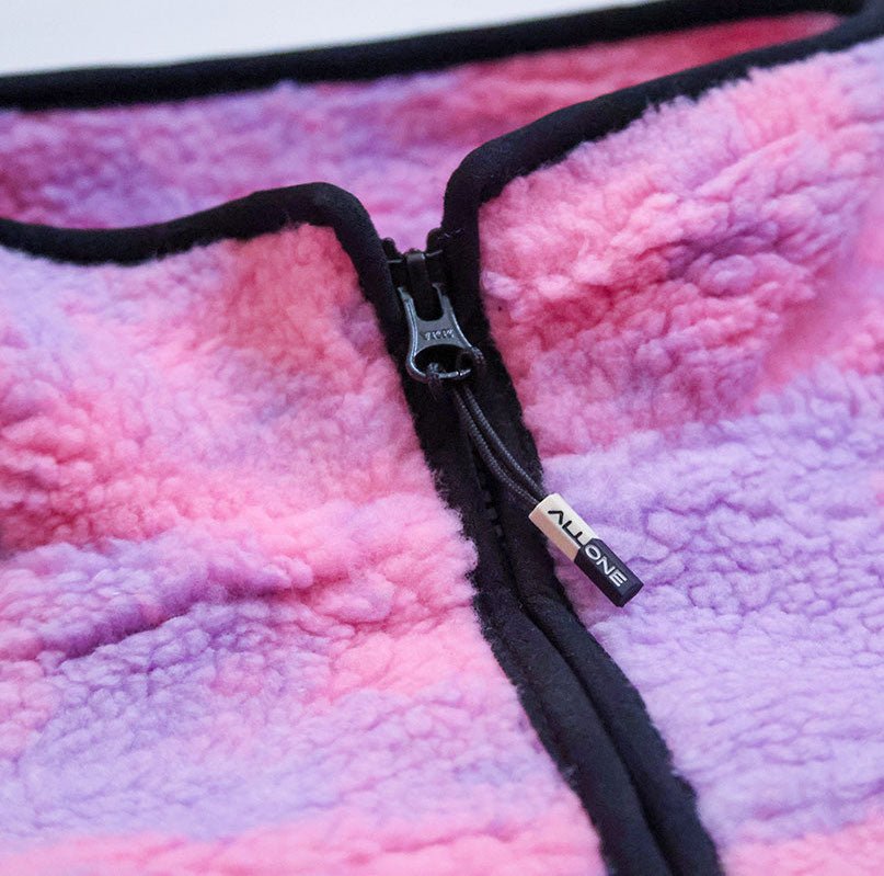 ALL ONE BRAND Jacket Polar Fleece Camo Berry Lines Snow Boutique