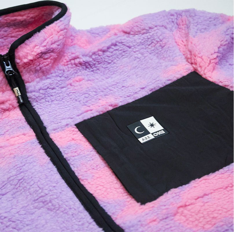 ALL ONE BRAND Jacket Polar Fleece Camo Berry Lines Snow Boutique