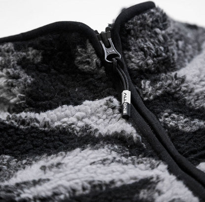 ALL ONE BRAND Jacket Polar Fleece Camo Black - Lines Snow Boutique