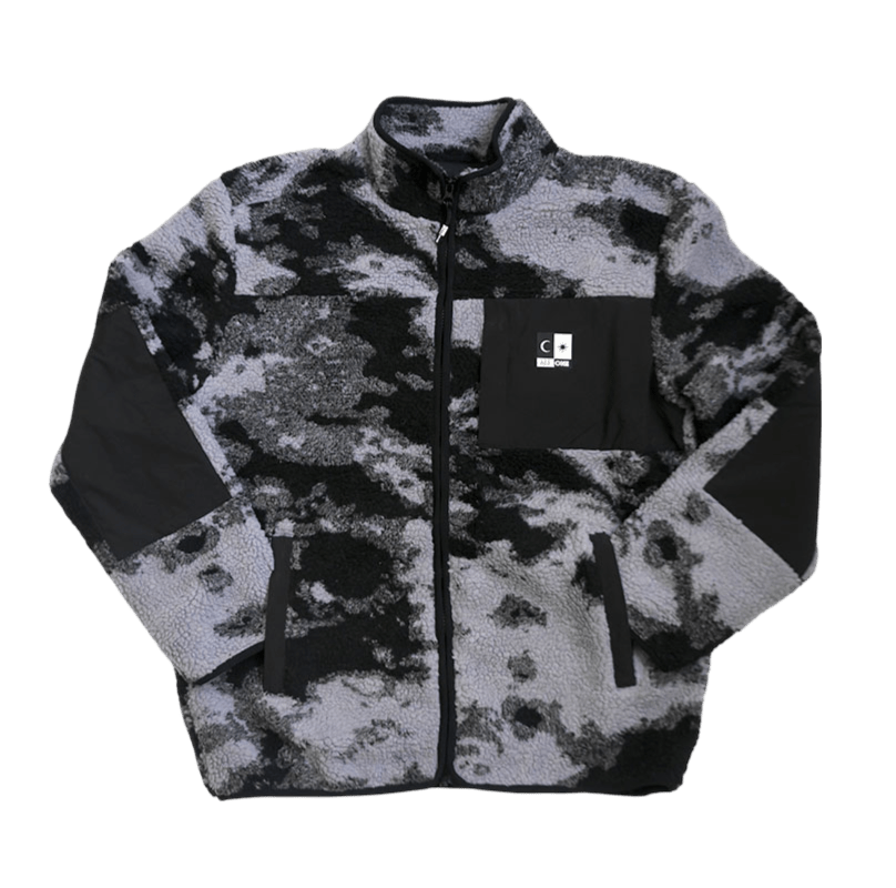 ALL ONE BRAND Jacket Polar Fleece Camo Black - Lines Snow Boutique